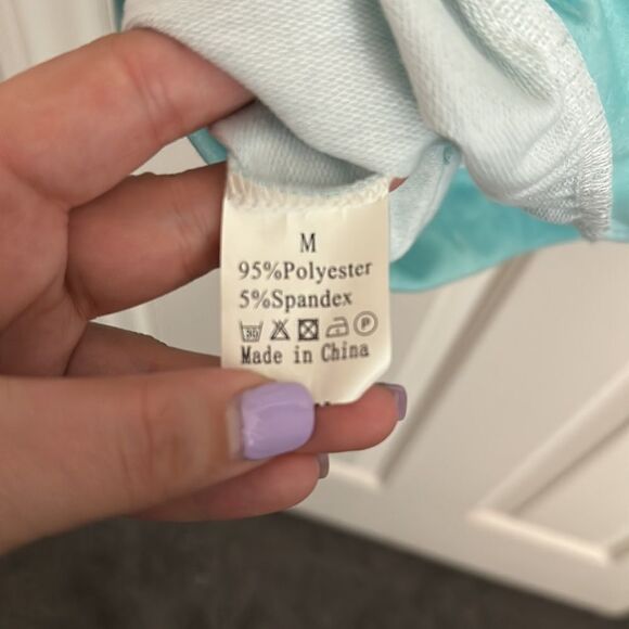 Ombré blue oversized Hoodie - Picture 3 of 3